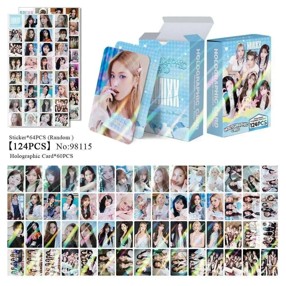 124Pcs Korean Girls Group Nmixx Photo Cards Set - Korean Idol Lily Haewon Collec